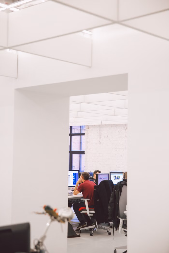 Modern ofis çalışma alanı